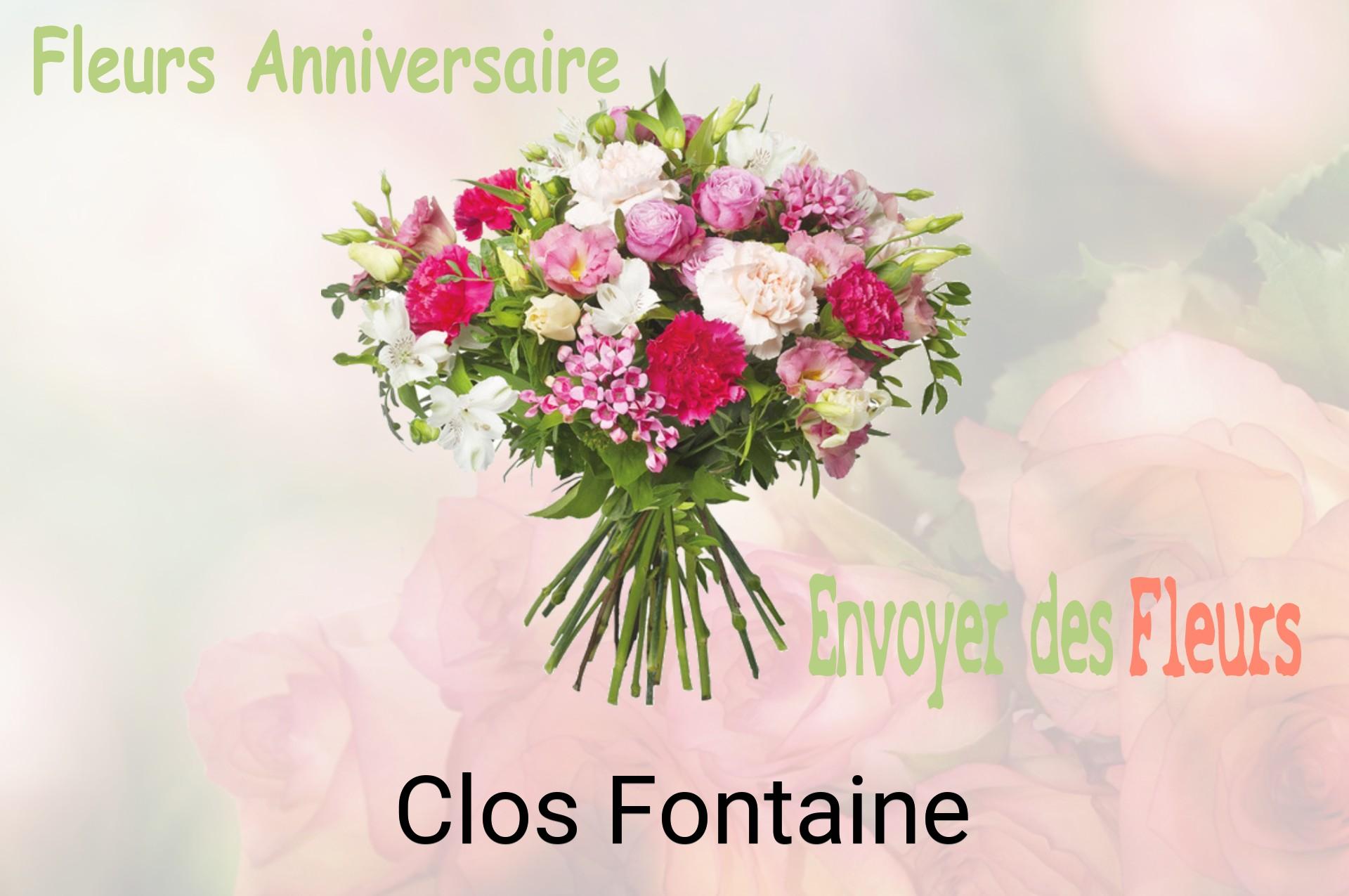 Bouquet de fleurs d’anniversaire livré à Clos-Fontaine