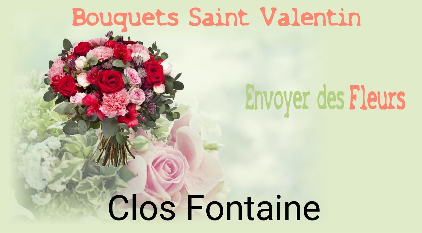 Roses de Saint-Valentin livrées à Clos-Fontaine